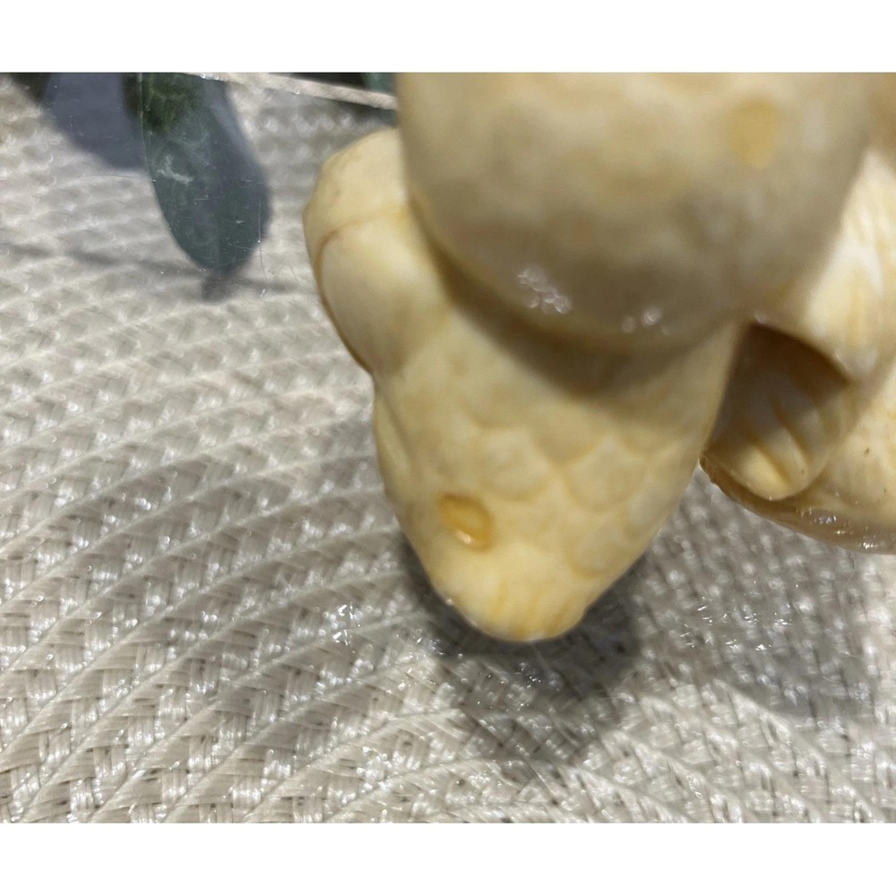 Vintage Side Eye Owl Couple Hong Kong Kitsch Hard Plastic Tan Mini Owl Figurine - Picture 6 of 16
